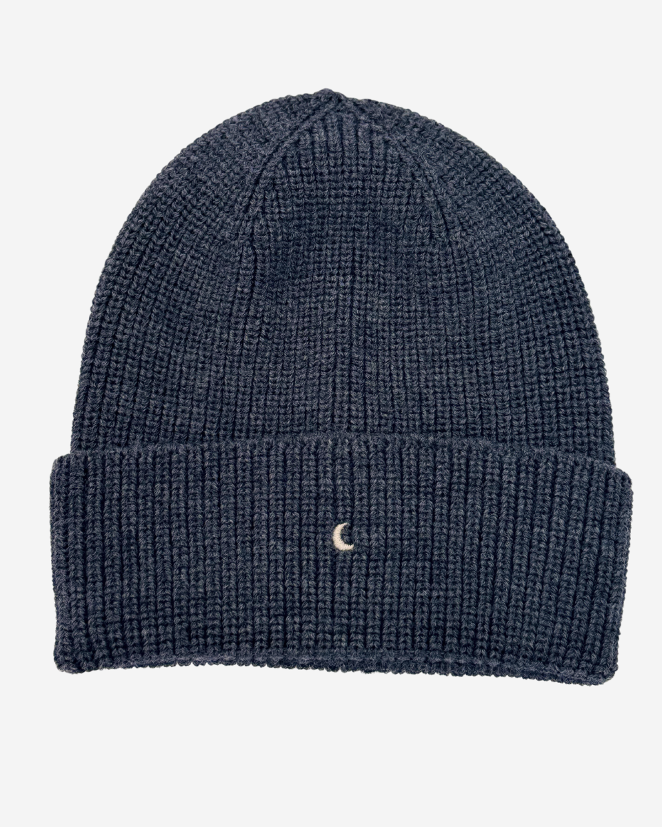 grey moon BEANIE wool