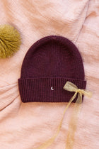 burgundy moon BEANIE wool