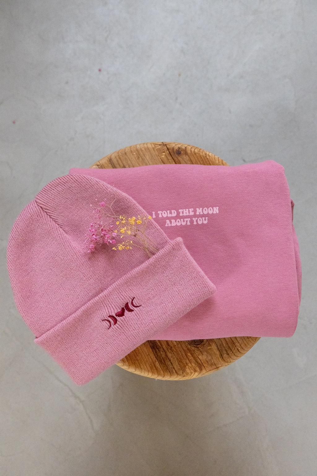 rose full moon BEANIE