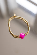 pink clover bracelet